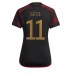 Tanie Strój piłkarski Niemcy Mario Gotze #11 Koszulka Wyjazdowej dla damskie MŚ 2022 Krótkie Rękawy